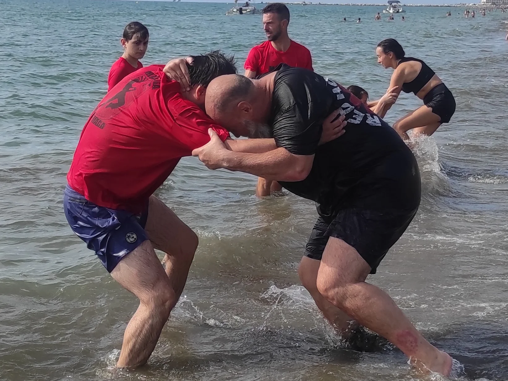 Entrenamiento en la playa